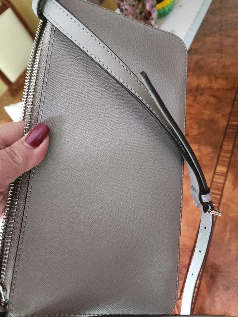 ✨ Michael Kors Jet Set Crossbody Purse ✨light Gray